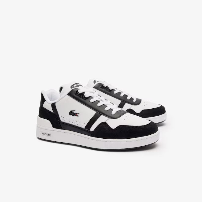 Lacoste T-Clip Logo Leather Trainers
